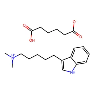 Indole, 3-(5-(dimethylamino)pentyl)-, adipinate structure