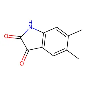 5,6-dimethyl-2,3-dihydro-1H-indole-2,3-dione structure