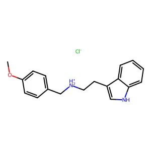 Indole, 3-(2-(4-methoxybenzylamino)ethyl)-, monohydrochloride structure