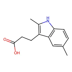 2,5-二甲基-3-吲哚丙酸 structure