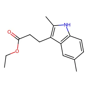 2,5-二甲基-3-吲哚丙酸乙酯 structure
