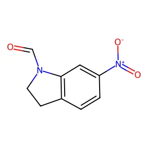 6-硝基-1-二氢吲哚甲醛 structure