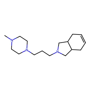 Isoindoline, 3a,4,7,7a-tetrahydro-2-(3-(4-methyl-1-piperazinyl)propyl)- structure