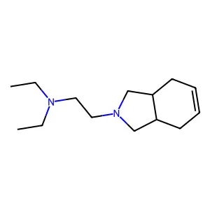 Isoindoline, 3a,4,7,7a-tetrahydro-2-(diethylaminoethyl)- structure