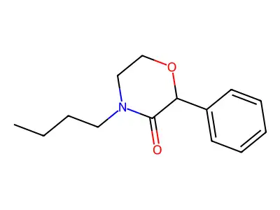 4-Butyl-2-phenylmorpholin-3-one structure