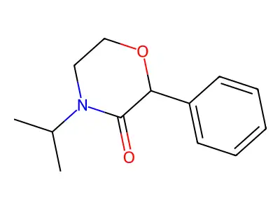 3-Morpholinone, 4-isopropyl-2-phenyl- structure