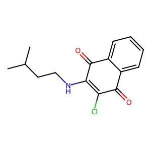 1,4-Naphthoquinone, 3-chloro-2-isopentylamino- structure