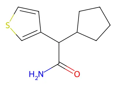 3-Thiopheneacetamide, alpha-cyclopentyl- structure
