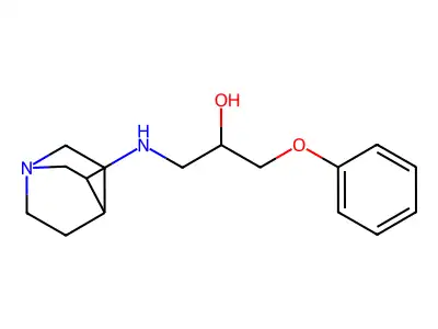 2-Propanol, 1-phenoxy-3-(3-quinuclidinylamino)- structure