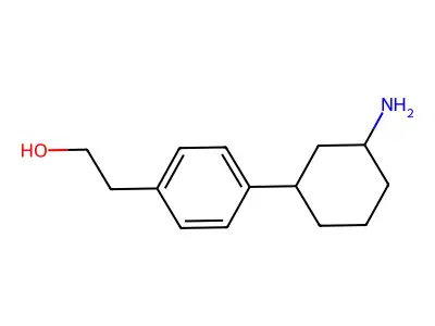 Benzeneethanol, 4-(3-aminocyclohexyl)- structure