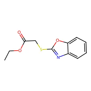 Ethyl (1,3-benzoxazol-2-ylsulfanyl)acetate structure