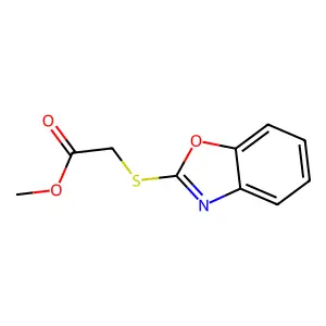 Methyl (1,3-benzoxazol-2-ylsulfanyl)acetate structure