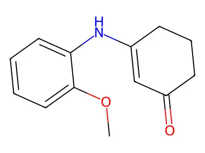 2-Cyclohexen-1-one, 3-((2-methoxyphenyl)amino)- structure