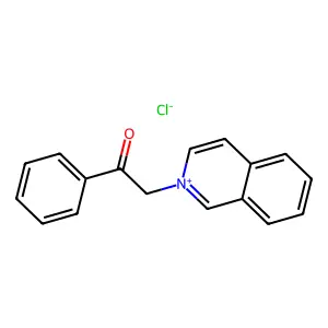 2-(2-氧代-2-苯基乙基)异喹啉-2-鎓氯化物 structure