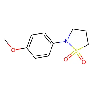 2-(对甲氧基苯基)异噻唑烷1,1-二氧化物 structure