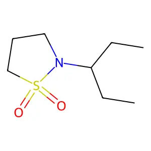 2-(3-戊基)异噻唑烷1,1-二氧化物 structure