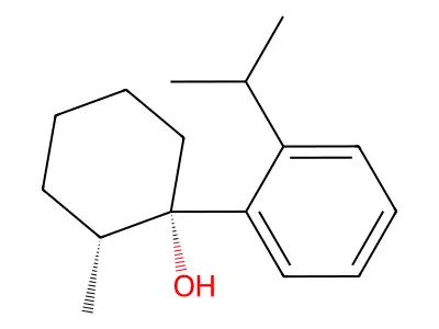Cyclohexanol, 2-methyl-1-(2-isopropylphenyl)-, (E)- structure