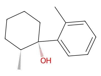 Cyclohexanol, 2-methyl-1-(o-tolyl)-, (E)- structure