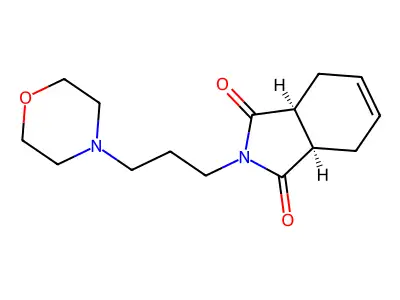 4-Cyclohexene-1,2-dicarboximide, N-(3-morpholinopropyl)-, (Z)- structure