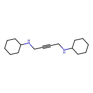 N,N'-(2-丁炔撑)双环己胺 structure