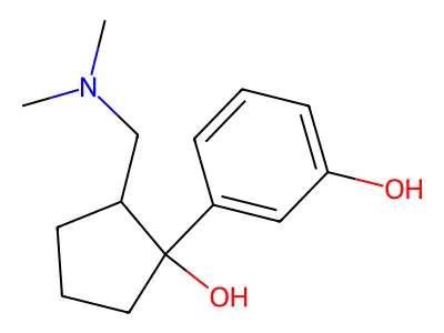 Phenol, m-(2-(dimethylaminomethyl)-1-hydroxycyclopentyl)- structure