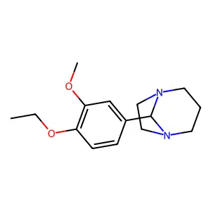 8-(4-Ethoxy-3-methoxyphenyl)-1,5-diazabicyclo(3.2.1)octane structure