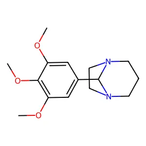 8-(3,4,5-Trimethoxyphenyl)-1,5-diazabicyclo(3.2.1)octane structure