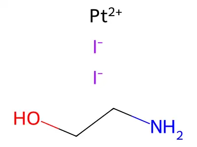 Platinum(2+) iodide--2-aminoethan-1-ol (1/2/1) structure