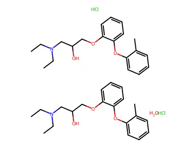 C20H27NO3.ClH.1/2H2O structure