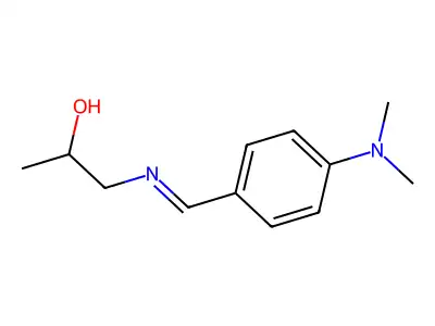 1-((p-Dimethylaminobenzylidene)amino)-2-propanol structure