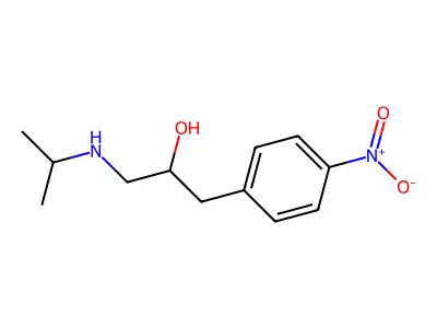 2-Propanol, 1-isopropylamino-3-(p-nitrophenyl)- structure