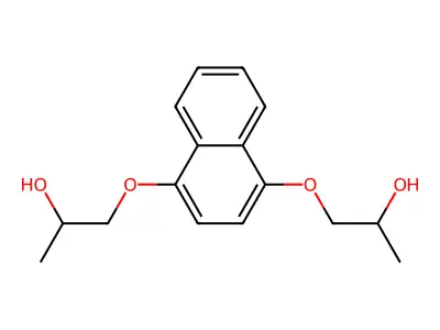 2-Propanol, 1,1'-(1,4-naphthylenedioxy)di- structure