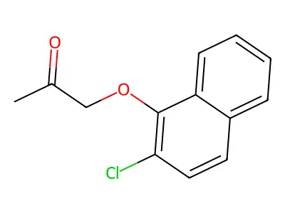 2-Propanone, 1-(2-chloro-1-naphthyloxy)- structure