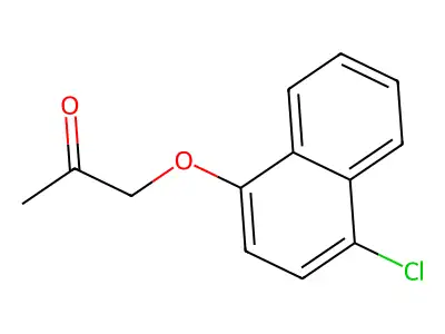 2-Propanone, 1-(4-chloro-1-naphthyloxy)- structure