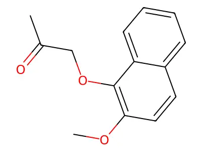 2-Propanone, 1-(2-methoxy-1-naphthyloxy)- structure
