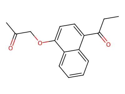 1'-Propionaphthone, 4'-(acetonyloxy)- structure