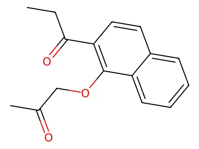 2'-Propionaphthone, 1'-(acetonyloxy)- structure