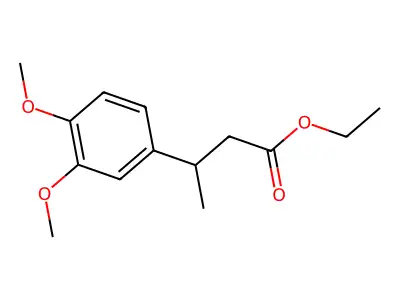 Ethyl 3-(3,4-dimethoxyphenyl)butanoate structure