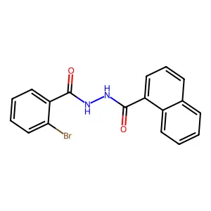 1-萘甲酸(邻溴苯甲酰)肼 structure