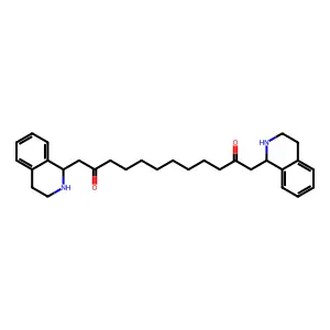 1,12-Di(1,2,3,4-tetrahydroisoquinolin-1-yl)dodecane-2,11-dione structure