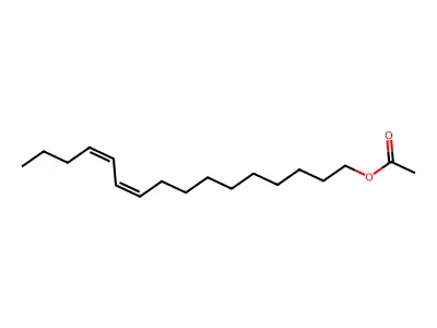 Z,Z-10,12-Hexadecadien-1-ol acetate structure
