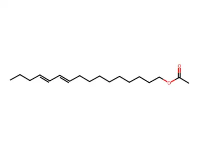 E,E-10,12-Hexadecadien-1-ol acetate structure