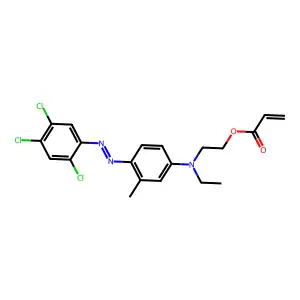 2-(Ethyl(3-methyl-4-((2,4,5-trichlorophenyl)diazo)phenyl)amino)ethyl acrylate structure