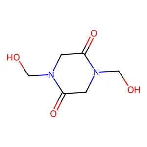 2,5-Piperazinedione, 1,4-bis(hydroxymethyl)- structure