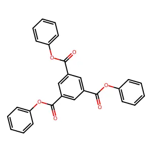 Trimesic acid, triphenyl ester structure