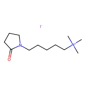N,N,N-Trimethyl-5-(2-oxopyrrolidin-1-yl)pentan-1-aminium iodide structure