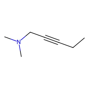 1-Dimethylamino-2-pentyne structure