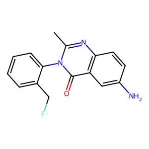 4(3H)-Quinazolinone, 6-amino-3-(o-fluoromethylphenyl)-2-methyl- structure