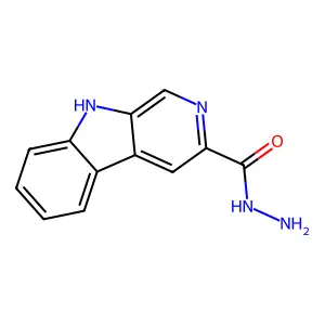 9H-pyrido[3,4-b]indole-3-carboxylic acid hydrazide structure