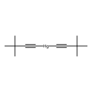 Mercury, bis(3,3-dimethyl-1-butynyl)- structure